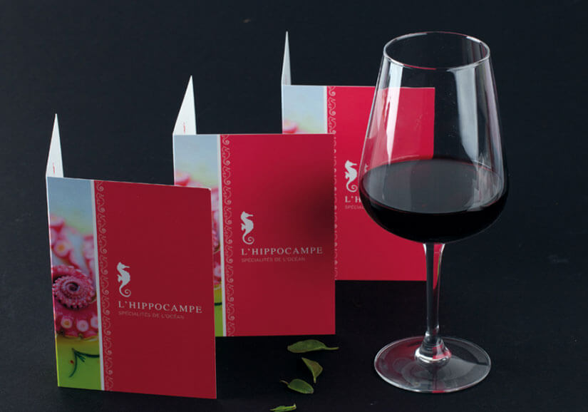 Impression carte des vins Grenoble