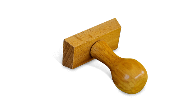 Le base des tampons, le tampons en bois